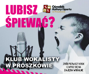 plakat klub wokalisty okis nabór